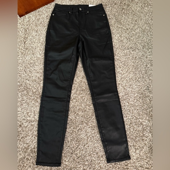 NWT!! Women's High Rise Coated Denim Skinny Jeans - Picture 6 of 10